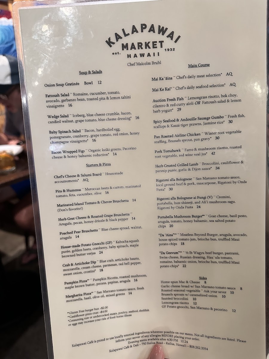 Kalapawai Cafe & Deli Menu - Image 2